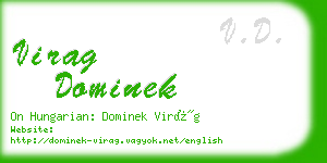 virag dominek business card